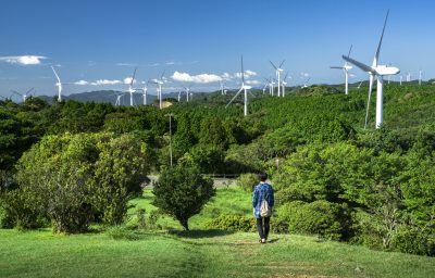 青山高原の写真「三角点からの眺め」
