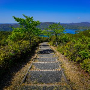 見晴台へ続く天空の階段