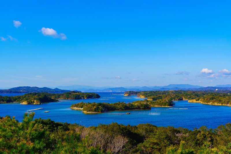 ともやま公園（桐垣展望台）の写真「ともやま公園からの青い海」