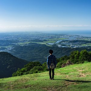 勘吉台から眺める伊勢の町並み