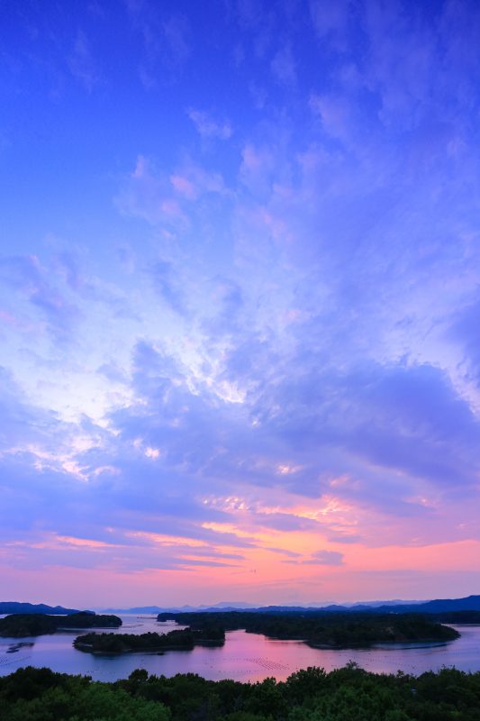 ともやま公園（桐垣展望台）の写真「夕焼けマジックアワー」