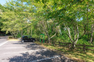岩倉峡公園の写真「公園の無料駐車場」