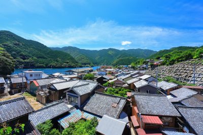 九鬼町の写真「九鬼町の町を見下ろす」