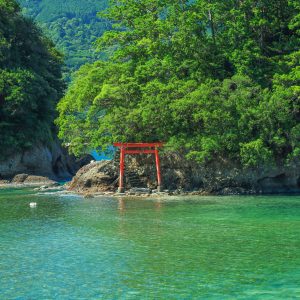 海の先にある鳥居