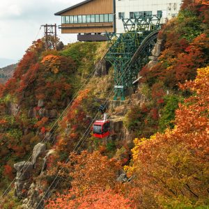 見晴台から眺める山上駅