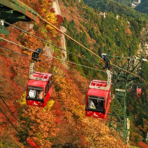 山上駅の窓から見ろした光景