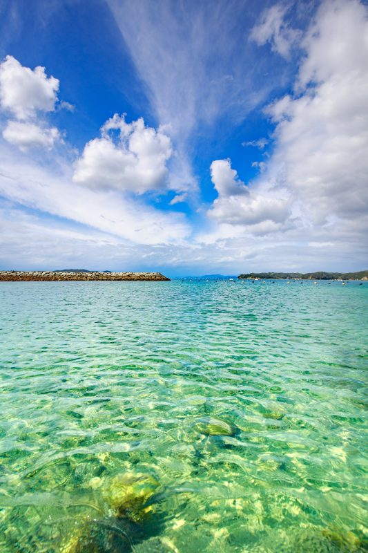 間崎島の写真「透き通った海」