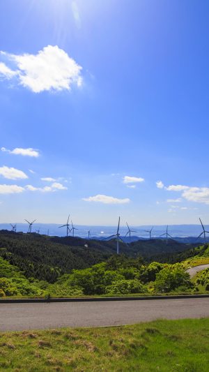 青空と風車