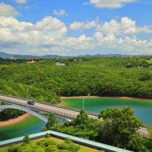 無料壁紙 志摩観光ホテルから眺める賢島大橋。PCとデスクトップ壁紙に最適な4K高画質の無料壁紙。三重県志摩市の賢島大橋で撮影したフリー写真素材