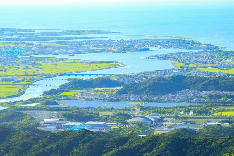 伊勢志摩スカイラインの写真「勘吉台台から眺める伊勢市」