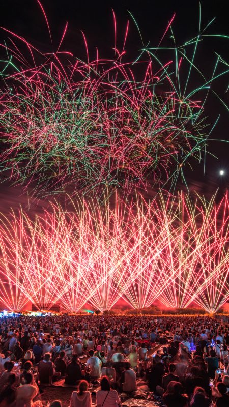 無料スマホ壁紙「歌姫のような花火」