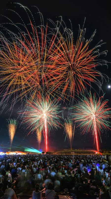 久居花火大会の写真「シリーズ６_夜空に咲く花火」