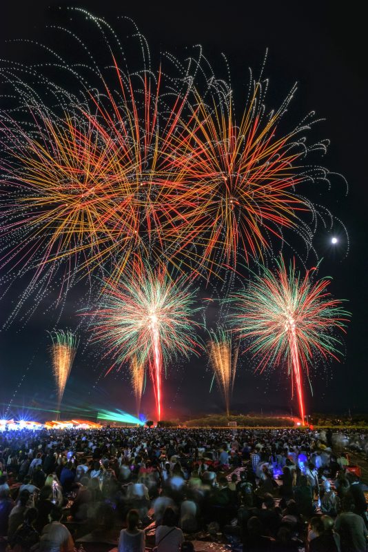 久居花火大会の写真「シリーズ６_夜空に咲く花火」