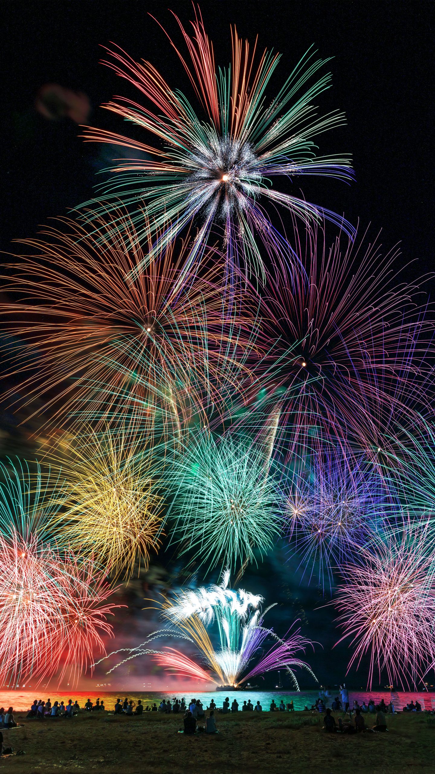 虹色リラクゼーション花火(三重県津市・津花火大会)