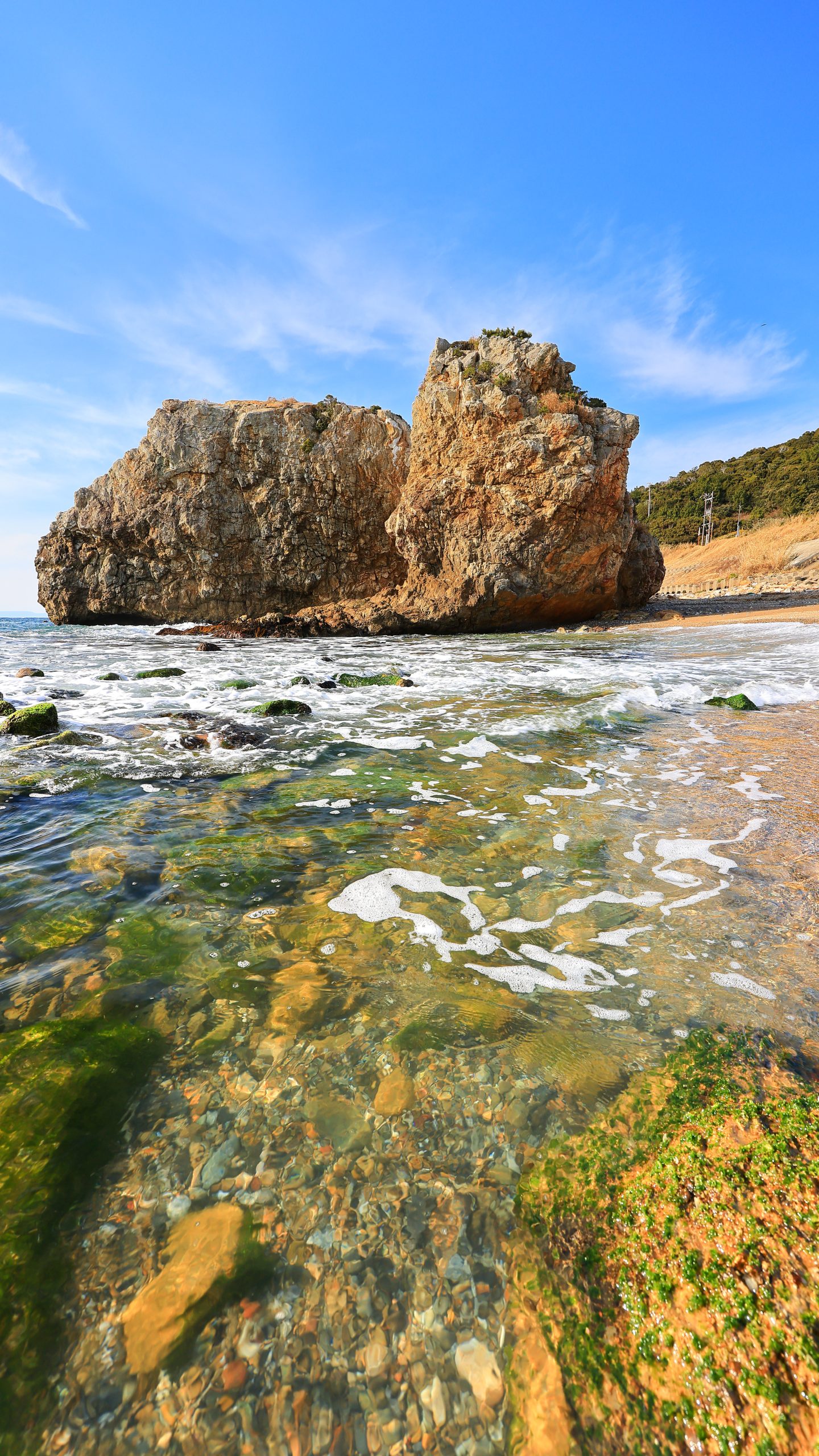 まるで南国のような雰囲気の古里の浜(三重県鳥羽市・神島)