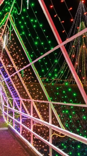 無料壁紙 光のトンネル。PCとデスクトップ壁紙に最適な4K高画質の無料壁紙。三重県紀宝町の光の祭典 in 紀宝で撮影したフリー写真素材