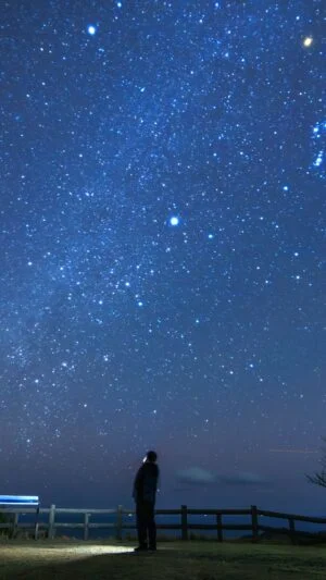 無料壁紙 南海展望公園から眺める冬の天の川。PCとデスクトップ壁紙に最適な4K高画質の無料壁紙。三重県南伊勢町の南海展望台で撮影したフリー写真素材