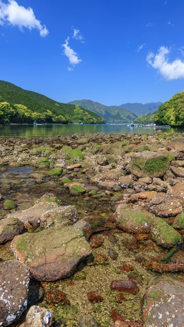 無料壁紙 太地（タージ）浜。PCとデスクトップ壁紙に最適な4K高画質の無料壁紙。三重県尾鷲市の盛松で撮影したフリー写真素材