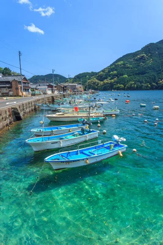 無料スマホ壁紙 初夏の九鬼町。AndroidとiPhoneに対応した4K高画質の無料待ち受け画像。三重県尾鷲市の九鬼町で撮影したフリー写真素材