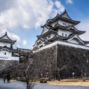 無料壁紙 伊賀上野城の冬。PCとデスクトップ壁紙に最適な4K高画質の無料壁紙。三重県伊賀市の伊賀上野城で撮影したフリー写真素材