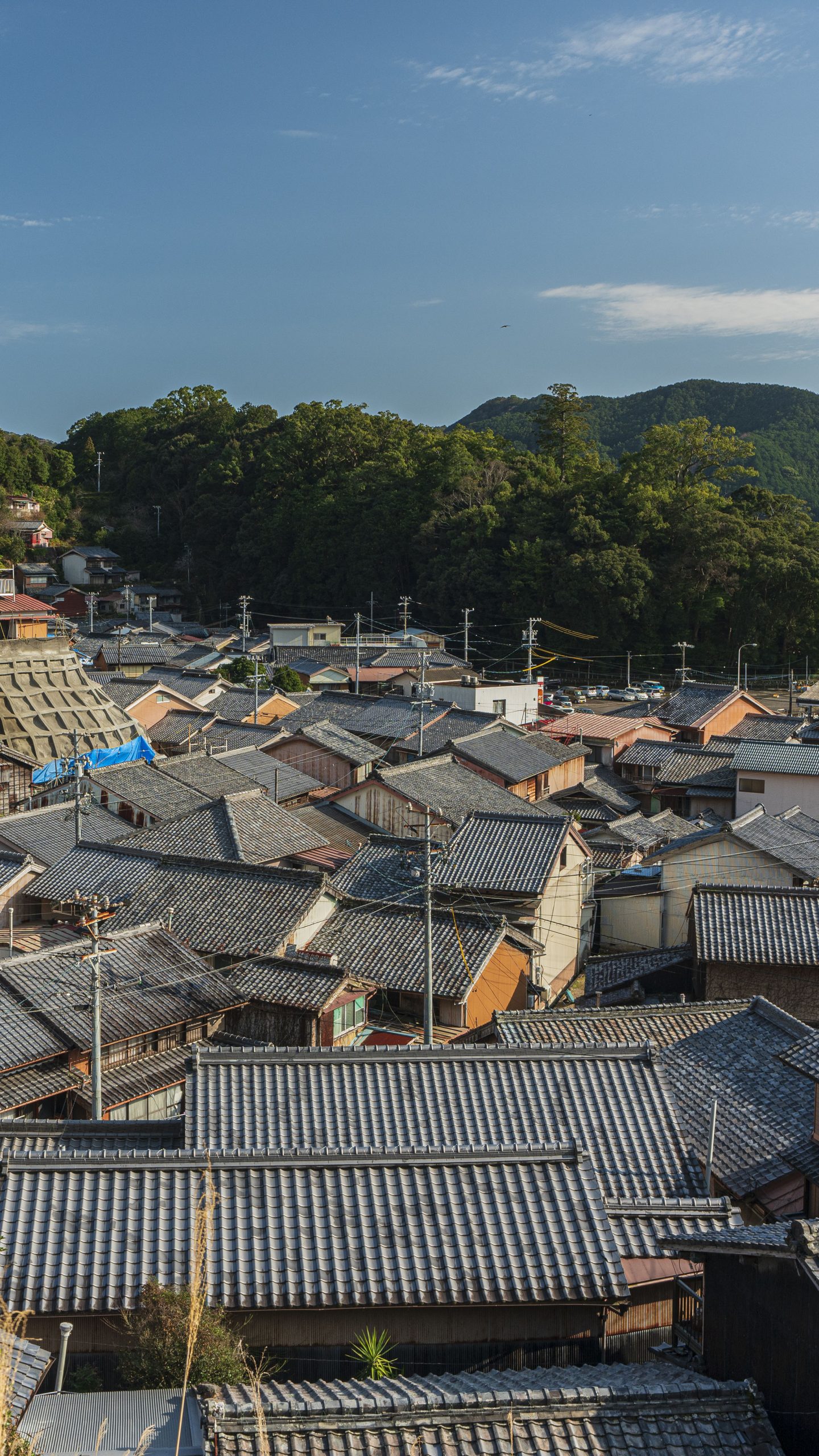 高台からの眺め(三重県尾鷲市・九鬼町)