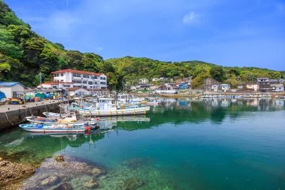 無料壁紙 答志港。PCとデスクトップ壁紙に最適な4K高画質の無料壁紙。三重県鳥羽市の答志島で撮影したフリー写真素材