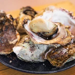 無料壁紙 ５月〜８月が旬の岩がき（岩牡蠣）。PCとデスクトップ壁紙に最適な4K高画質の無料壁紙。三重県三重グルメの鳥羽浦村の牡蠣で撮影したフリー写真素材