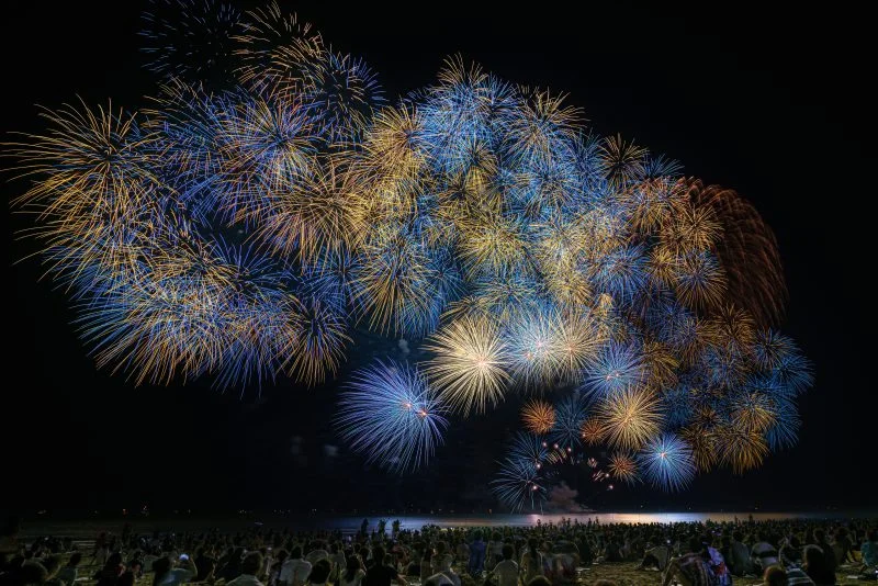 無料壁紙 レモンスカッシュ。PCとデスクトップ壁紙に最適な4K高画質の無料壁紙。三重県津市の津花火大会で撮影したフリー写真素材