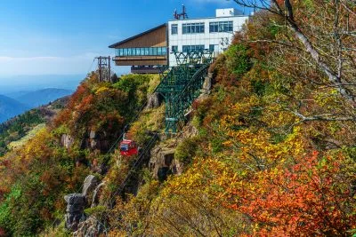 無料壁紙 ゴンドラ発進！。PCとデスクトップ壁紙に最適な4K高画質の無料壁紙。三重県菰野町の御在所ロープウエイで撮影したフリー写真素材