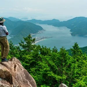 おちょぼ岩のフリー写真素材