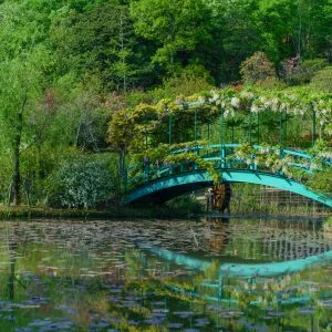 無料壁紙 オリーブ橋とスイレン池。PCとデスクトップ壁紙に最適な4K高画質の無料壁紙。三重県津市のレッドヒルヒーサーの森で撮影したフリー写真素材