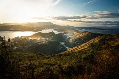 無料壁紙 大山からの眺め。PCとデスクトップ壁紙に最適な4K高画質の無料壁紙。三重県鳥羽市の菅島で撮影したフリー写真素材