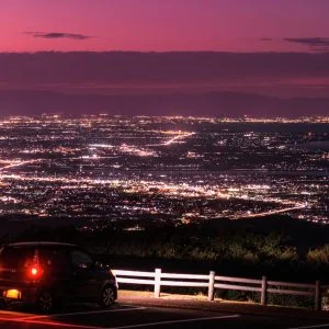 朝熊山頂展望台のフリー写真素材