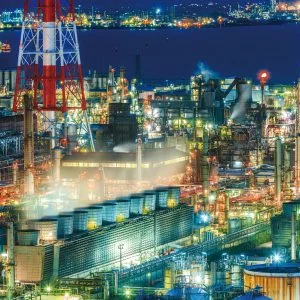 四日市コンビナートのフリー素材・壁紙