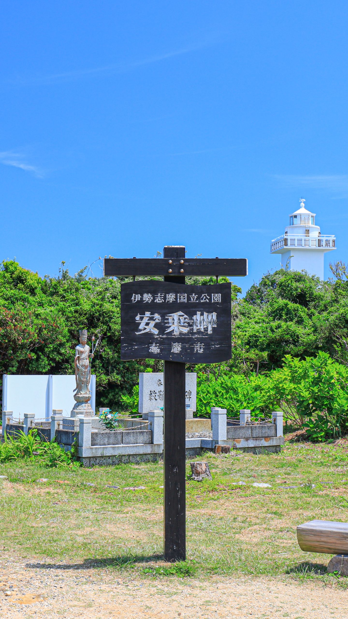 安乗岬の看板(三重県志摩市・安乗埼灯台)