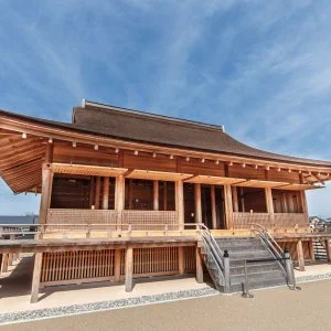 無料壁紙 正殿。PCとデスクトップ壁紙に最適な4K高画質の無料壁紙。三重県明和町のさいくう平安の杜で撮影したフリー写真素材