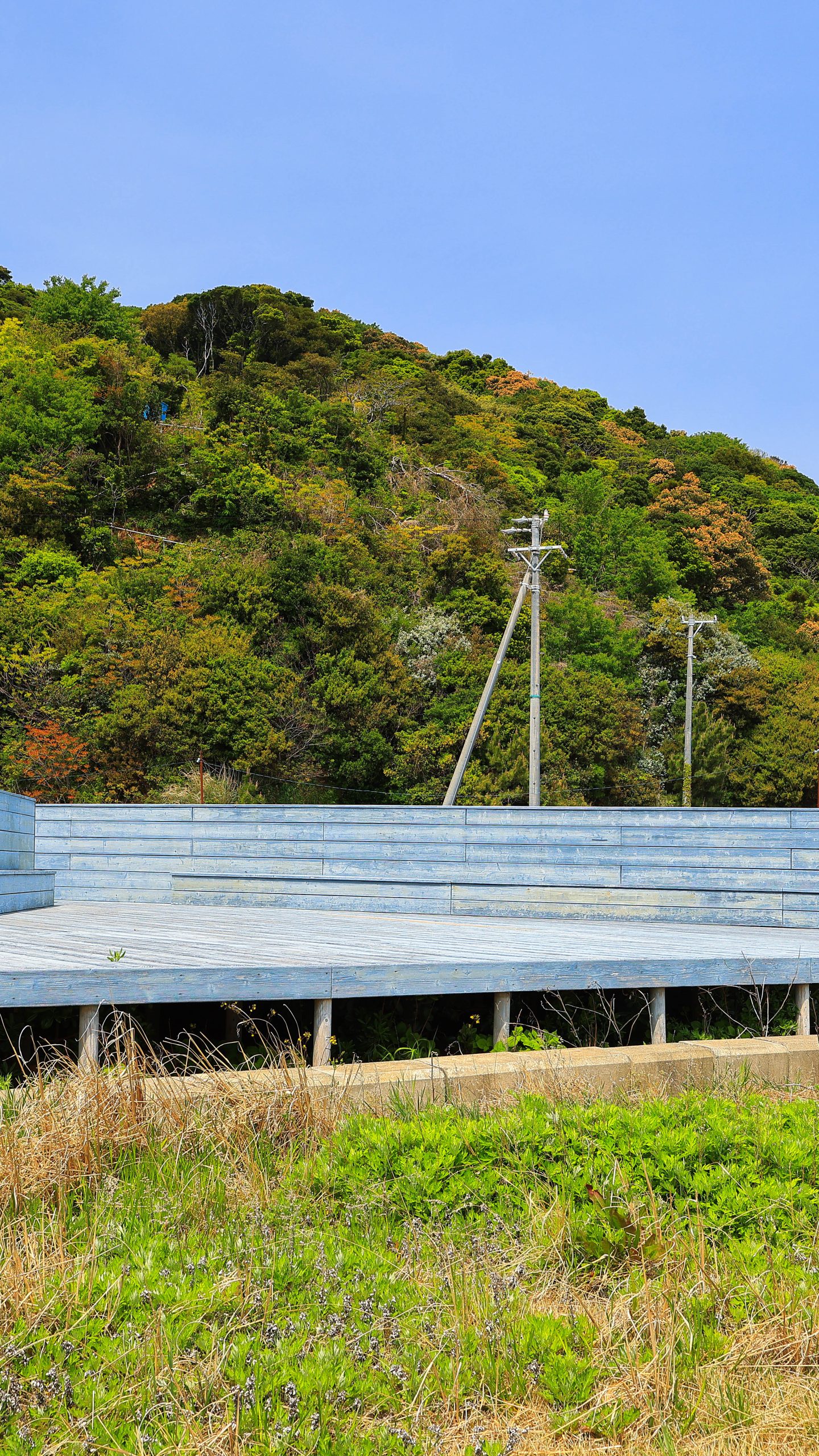 ブルーフィールドの展望デッキ(三重県鳥羽市・答志島)