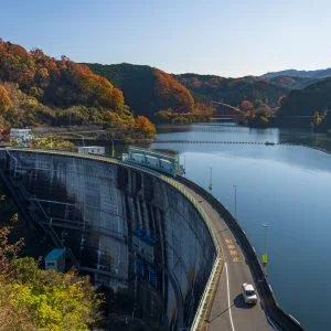青蓮寺湖のフリー写真素材