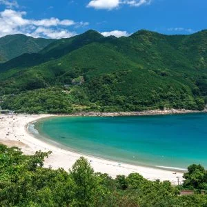 新鹿海水浴場のフリー写真素材