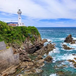 大王埼灯台のフリー写真素材