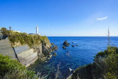 無料壁紙 大王崎公園からの眺め。PCとデスクトップ壁紙に最適な4K高画質の無料壁紙。三重県志摩市の大王埼灯台で撮影したフリー写真素材