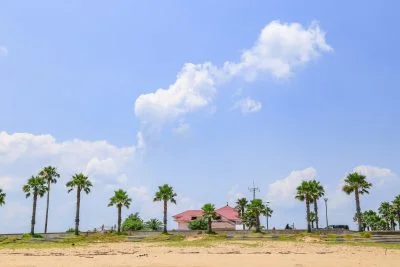 無料壁紙 真夏のマリーナ。PCとデスクトップ壁紙に最適な4K高画質の無料壁紙。三重県津市のマリーナ河芸で撮影したフリー写真素材