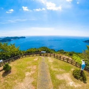 無料壁紙 これぞ伊勢志摩国立公園の絶景。PCとデスクトップ壁紙に最適な4K高画質の無料壁紙。三重県南伊勢町の南海展望台で撮影したフリー写真素材