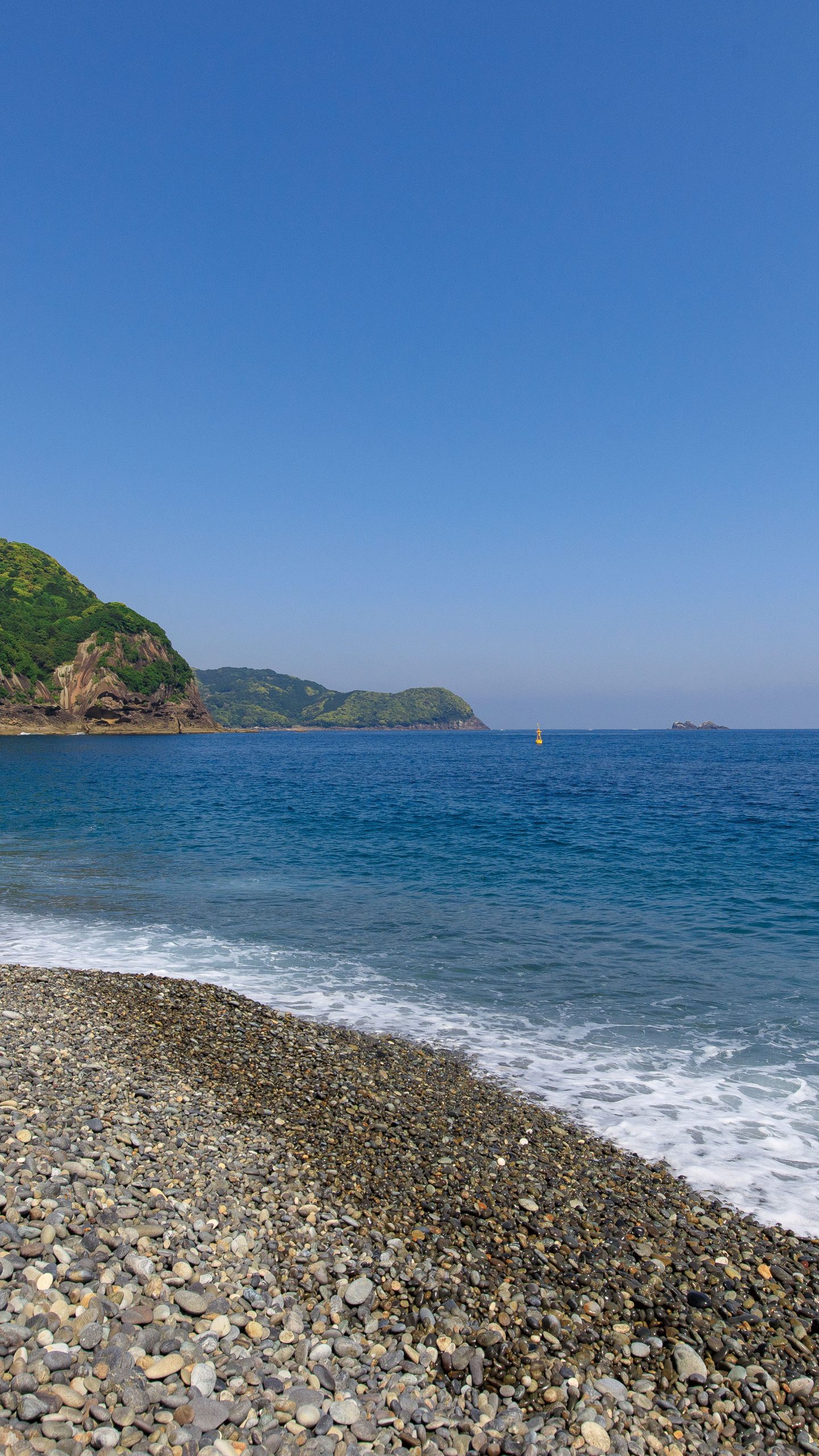 鬼ヶ城と七里御浜(三重県熊野市)