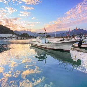 大曽根浦漁港のフリー写真素材