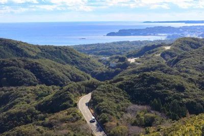 無料壁紙 パールロードの全貌。PCとデスクトップ壁紙に最適な4K高画質の無料壁紙。三重県鳥羽市のパールロードで撮影したフリー写真素材