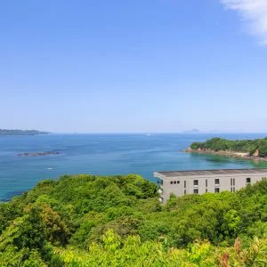 無料壁紙 展望台Aから眺める白浜とTAOYA志摩。PCとデスクトップ壁紙に最適な4K高画質の無料壁紙。三重県鳥羽市のパールロードで撮影したフリー写真素材