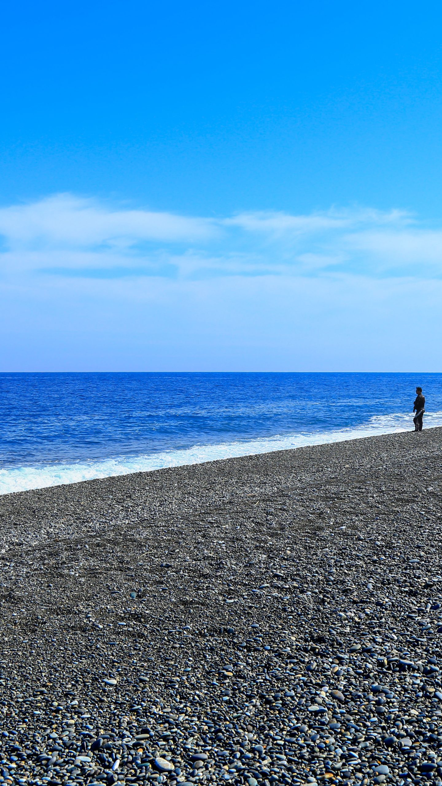 砂礫海岸(三重県熊野市・七里御浜)