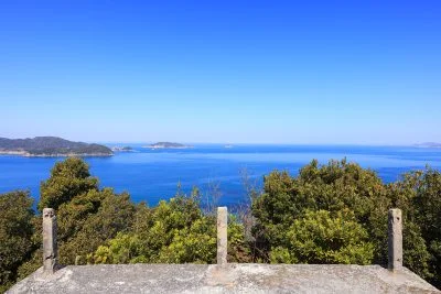 無料壁紙 監的哨からの眺め。PCとデスクトップ壁紙に最適な4K高画質の無料壁紙。三重県鳥羽市の菅島で撮影したフリー写真素材