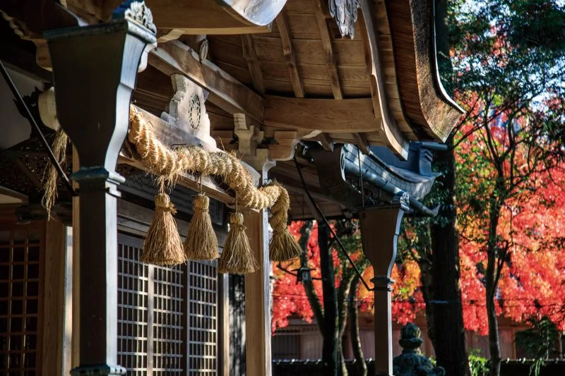 無料壁紙 積田神社の社殿。PCとデスクトップ壁紙に最適な4K高画質の無料壁紙。三重県名張市の積田神社で撮影したフリー写真素材
